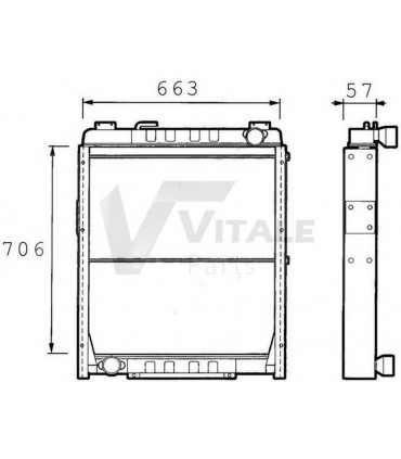 RADIATOR  IVECO   TURBOTECH 190  240 42086959 42107867 IV730902