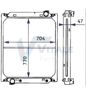  Radiateur eau pour SCANIA Série P 95-04 