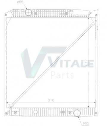 RADIATEUR EAU MERCEDES ACTROS MP 02-ACTROS 96-