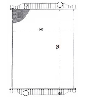 RADIATOR  RENAULT MIDLUM 180 270 250