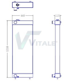 RADIATEUR EAU HITACHI ZX250