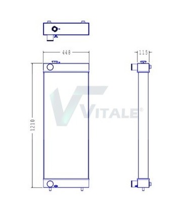 RADIATEUR EAU HITACHI ZX250
