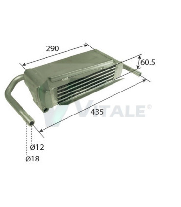 OIL COOLER  DEUTZ  02234409 6807 6907 7007  7207 Agrocompact 3.70V/F Agroprima 4.31 Agroxtra 4.07 DZ234409