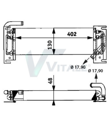 OIL COOLER   JOHN DEERE 1140 1640 1840  2040 2140 3040 3140 3340 3640