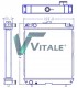 RADIATORE ACQUA  PER KUBOTA F2560 F3060