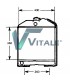 RADIATORE ACQUA TRATTORE PER RENAULT AGRI SUPER 7 7700502218 6005705894 6005705893 300557 300558