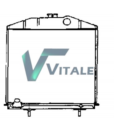 Radiateur moteur Tracteur Renault Agri: R 551 /556 / R 651 / 652 / 681