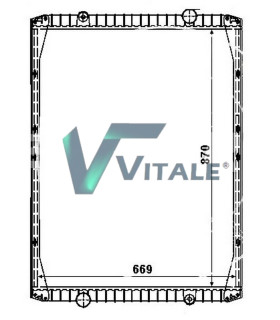 RADIATORE ACQUA RENAULT RVI 5010230474 5001834416 5001834418 5001856488 5010213427 RVI730748