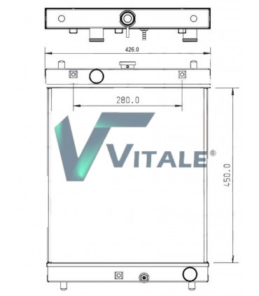  Radiateur moteur SCANIA Série P 95-04 