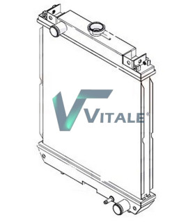 RADIATOR FOR  KUBOTA  KX030-4 KX71-3  KX71-3S kx027-4 kx030-4