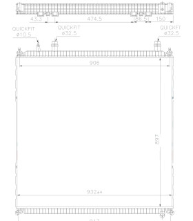 RADIATOR  MAN 81.06101.0079 81.06101.6792 81.06101.0079 81061010079  81061016792 MA745251