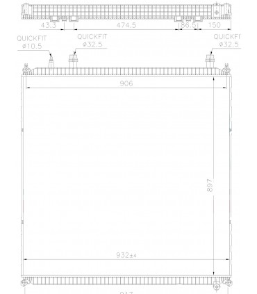 RADIATOR  MAN 81.06101.0079 81.06101.6792 81.06101.0079 81061010079  81061016792 MA745251
