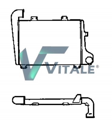 ECHANGEUR AIR INTERCOOLER RENAULT TRUCKS  RVI M200-230TI 5000453321  5010332553 50277330 RVI816729