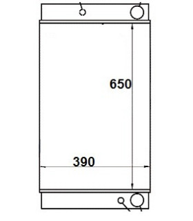  Radiateur eau pour SCANIA Série P 95-04 