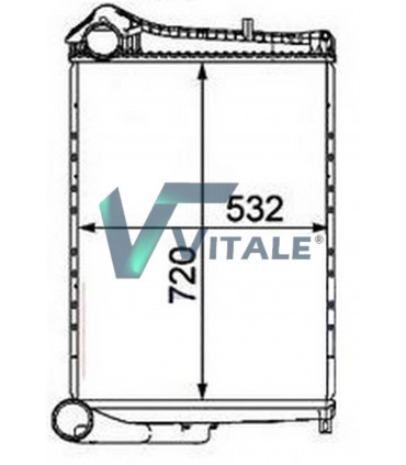 RADIATEUR ECHANGEUR AIR RENAULT TRUCK 5001873750 7482142855 7420809794 RVI809794