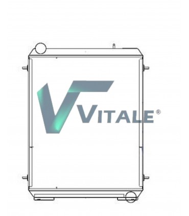 Radiateur moteur Tracteur RENAULT AGRI 58.12 / 58.32 