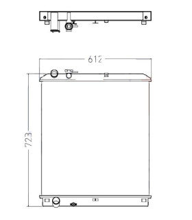 RADIATEUR EAU ISUZU TRUCK  5L2 2009
