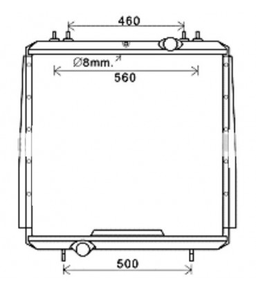  Radiateur moteur Citroën HY 