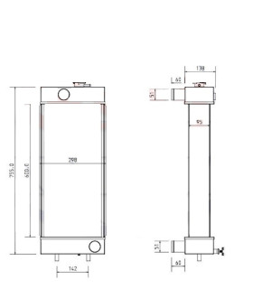 RADIATEUR EAU CATERPILAR 308E2CR  308 E2CR  308E2-CR