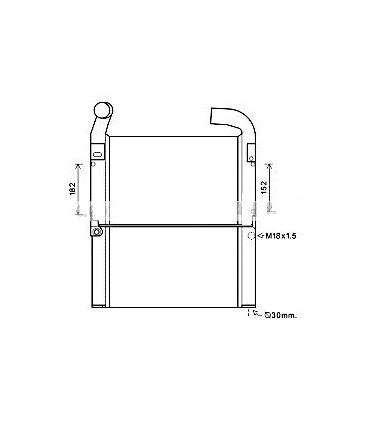 ECHANGEUR AIR INTERCOOLER HUILE  FENDT VARIO 312 G340200050030 G340.200.050.030 FT340050