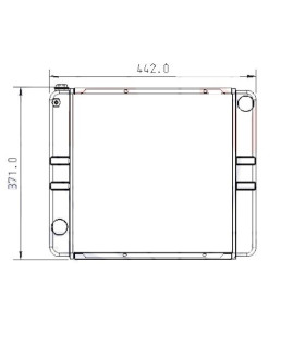 RADIATEUR EAU JCB Micro-T2 Micro Plus T2 Micro-8008      30/926297  30926297 JC926297