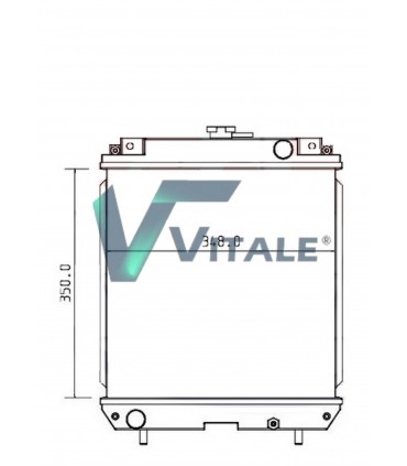 RADIATEUR  EAU CATERPILLAR 301.6C 301.8c