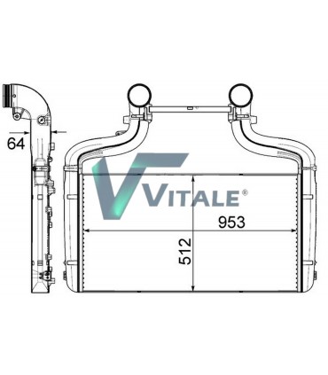 Radiateur moteur DAF CF85