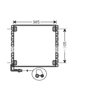 Condensatore per climatizzatore Nissan Cabstar 92110-9X400 92110-9X400 NI94836