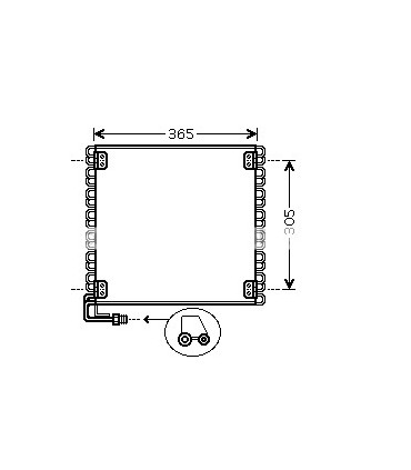 Condensatore per climatizzatore Nissan Cabstar 92110-9X400 92110-9X400 NI94836