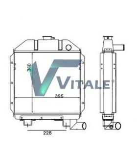  Radiateur eau pour SCANIA Série P 95-04 