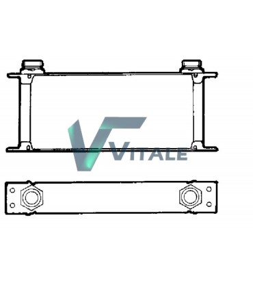 Radiateur eau pour Tracteur Renault Agri: R 551 /556 / R 651 / 652 / 681