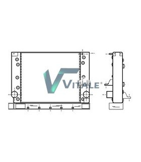 RADIATOR SUITABLE FOR MERCEDES EVOBUS 44480032000 44480032100 6285000002 6285000302