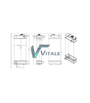 RADIATOR SUITABLE FOR CATERPILLAR 305 305.5 1917544  361-7843 3617843