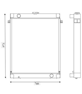RADIATOR SUITABLE FOR  NEW HOLLAND E215