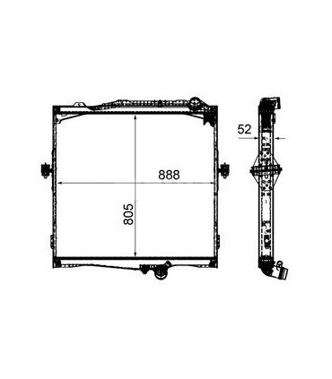 RADIATORE ACQUA PER RENAULT RVI 7422062510