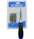 KING TONY 32810MR 955 Cacciavite a cricchetto con punte - (Set da 8 pezzi) - 32810MR