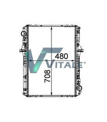 RADIATEUR EAU NISSAN ATLEON 140-75 21400LA400 	21400-LA400