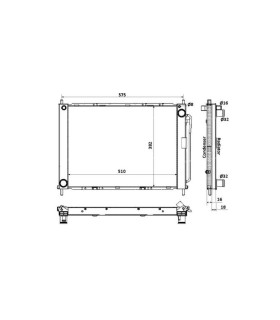  Radiateur moteur SCANIA Série P 95-04 