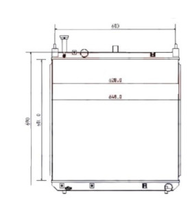 RADIATOR YANMAR SV100