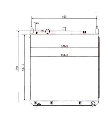 RADIATEUR EAU YANMAR SV100