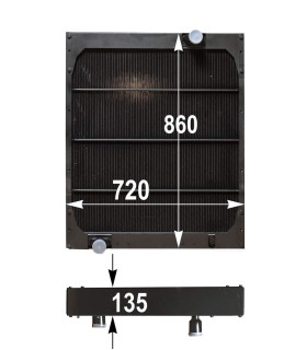  Radiateur eau pour SCANIA Série P 95-04 