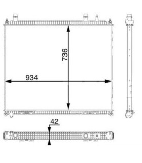  Radiateur moteur SCANIA Série P 95-04 