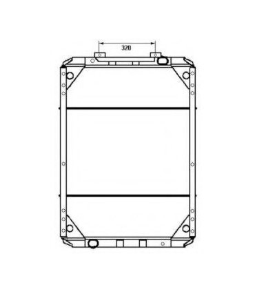 RADIATEUR EAU RENAULT Trucks RVI R340TI-380-385TI-420TI