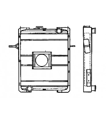 RADIATOR RENAULT TRUCKS G 160-G200-G210 BOM