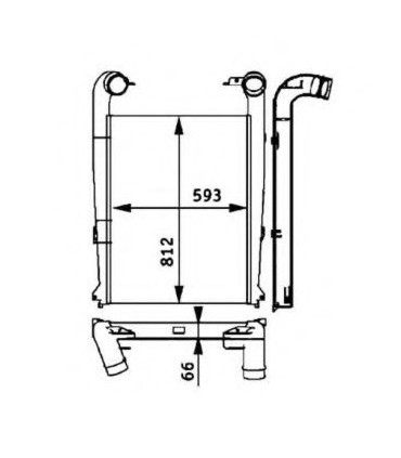 Radiateur moteur pour PEUGEOT 204