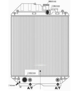 RADIATEUR EAU NEW HOLLAND  TS 115 80 90 100 110