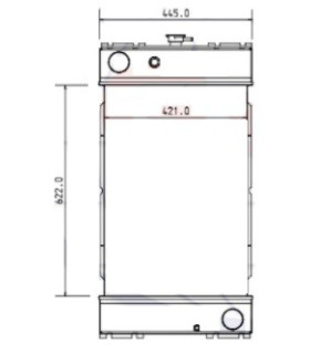  Radiateur eau pour SCANIA Série P 95-04 