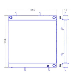  Radiateur eau pour SCANIA Série P 95-04 