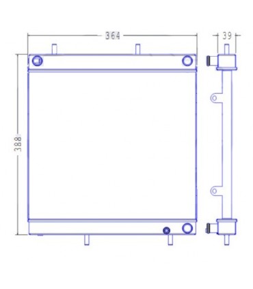  Radiateur eau pour SCANIA Série P 95-04 