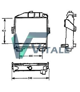 RADIATEUR EAU CASE IH  734 IH131085 3137835R91
